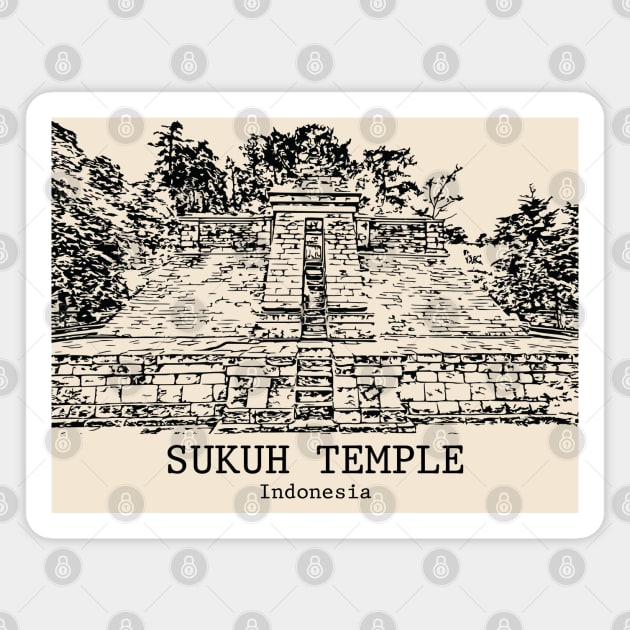 Sukuh Temple - Indonesia Magnet by Lakeric